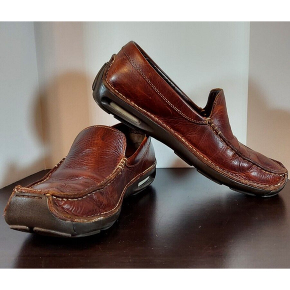 COLE HAAN NikeAir Mens Brown Leather Slip-on Loafer Shoes C09043 Size 9.5 - Picture 3 of 7